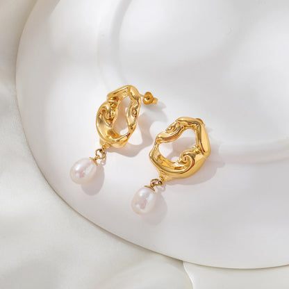 || Lava Pearl Earrings